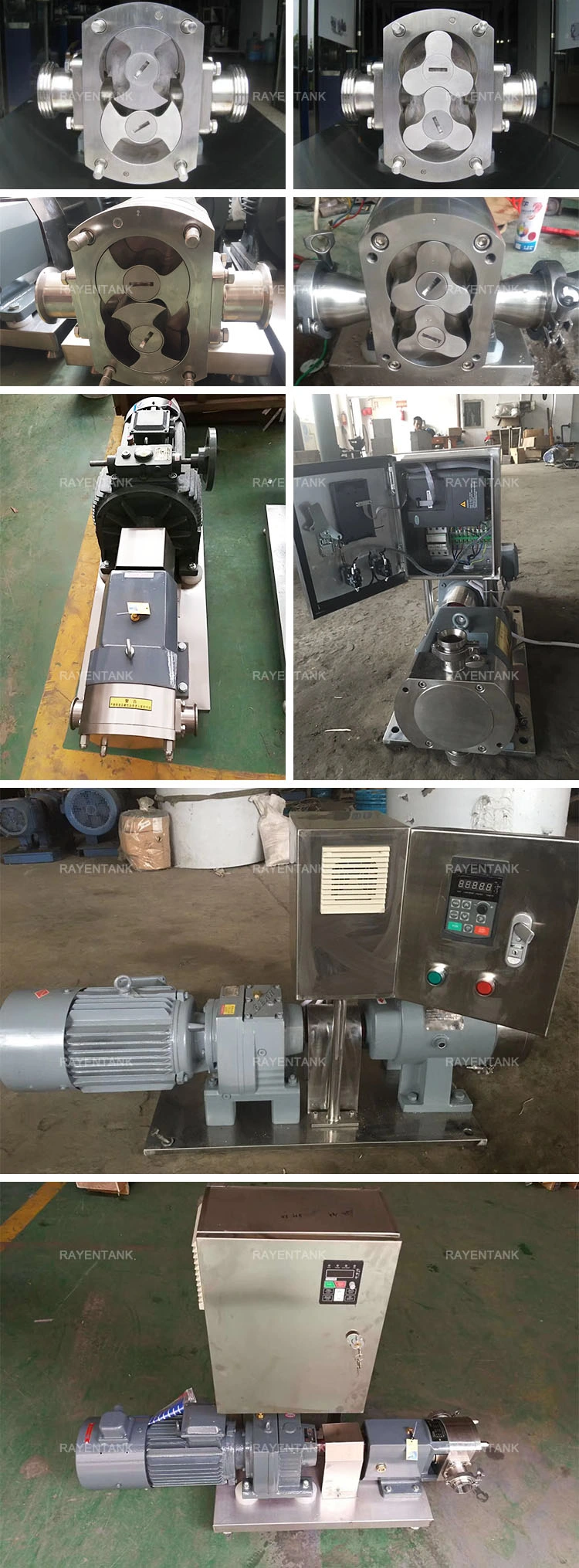 Stainless Steel Sanitary Grade Rotary Lobe Rotor Pump