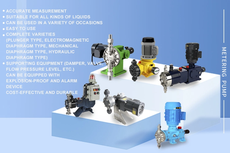 Industry Plunger Hydraulic Mechanical Diaphragm Acid Chemical Metering Dosing Pump