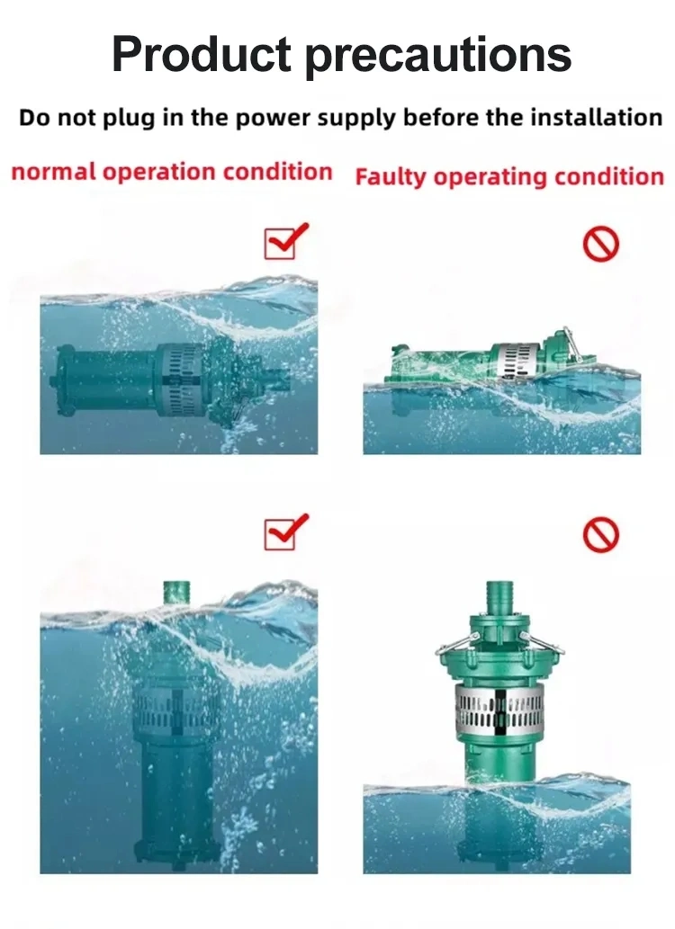 Qy Type Vertical High Lift Electric Oil Immersion Submersible Water Pump