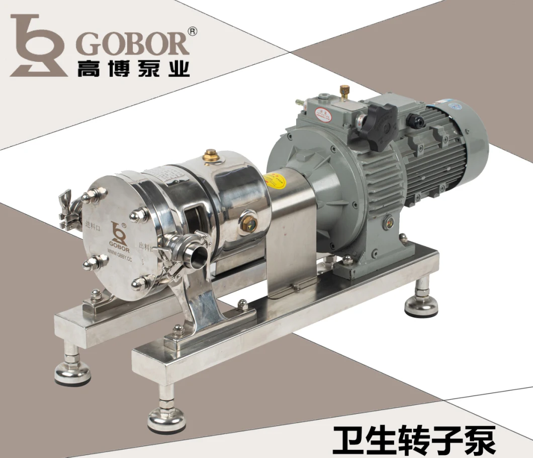 2.2kw Tainless Steel 304/316L Rotor Rotary Lobe Pump for Oil, Honey, Chocolate, Syrup