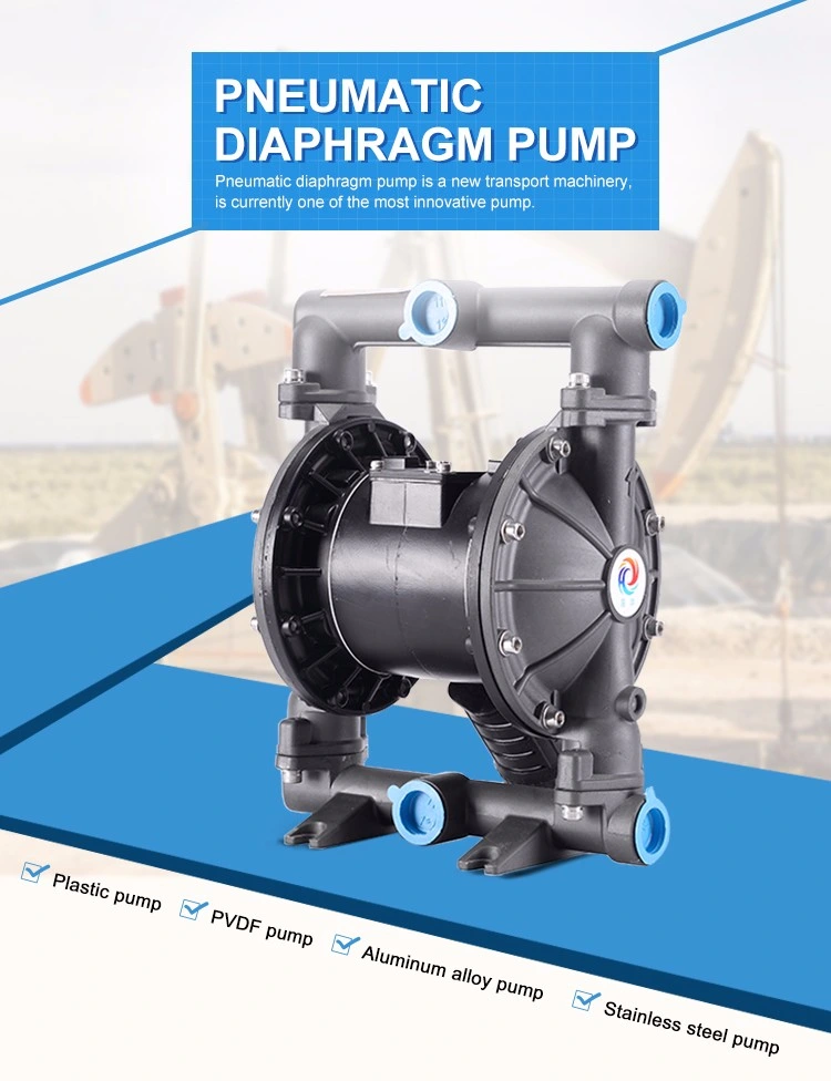 1&quot; Slurry Pneumatic Pump Water Mud Pump Air Double Diaphragm Pump
