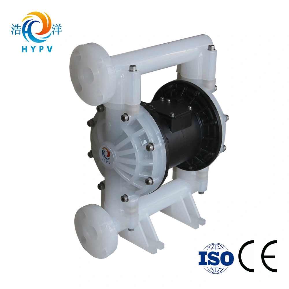 Hy15/20-PP 1/2&quot; Pneumatic PTFE Diaphragm Pump for Strong Acide and Alkali Pneumatic Double Diaphragm Air Operated Reciprocating