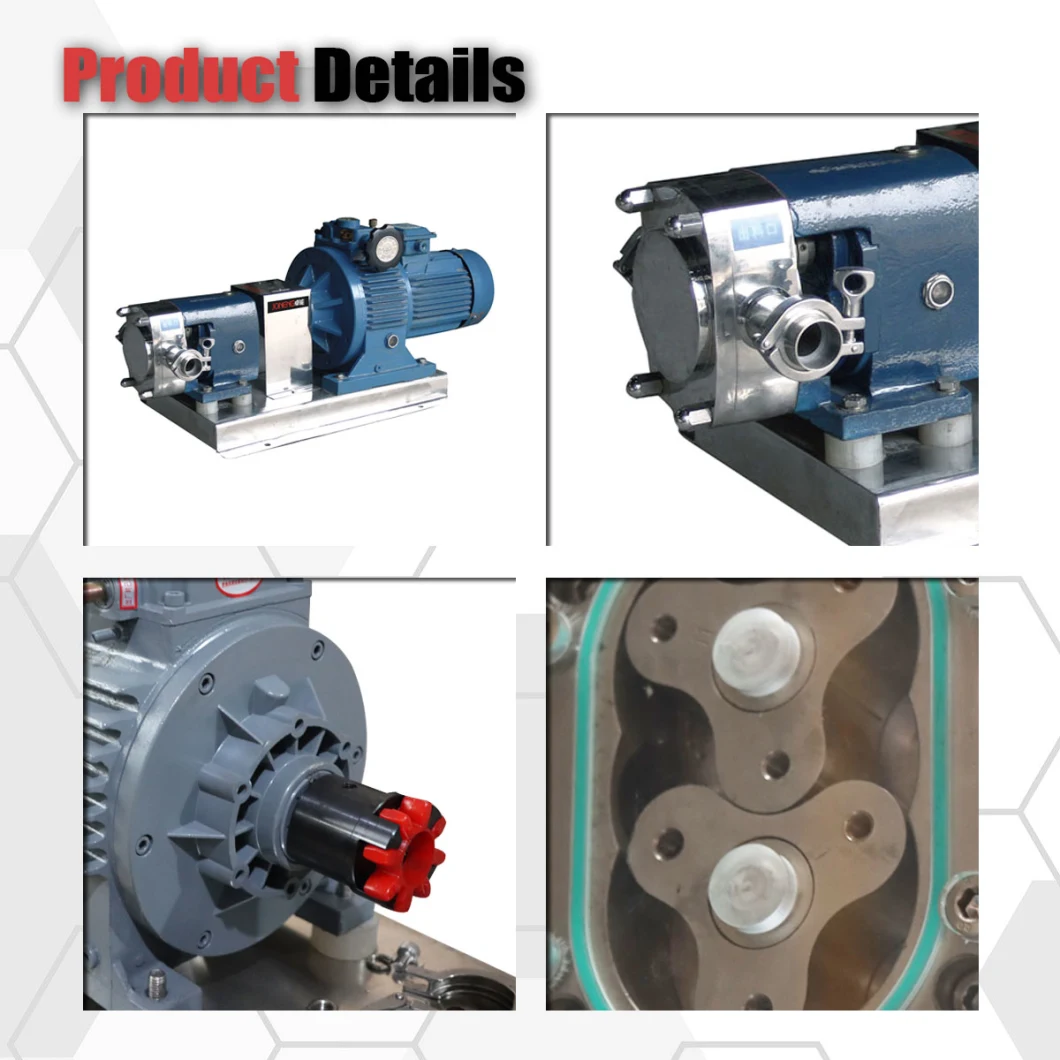 Stainless Steel Sanitary Horizontal Rotor Rotary Lobe Pump