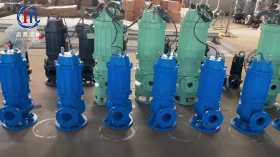 Non-Clogging Submersible Dirty Waste Water Drainage Pump Vertical Stainless Steel Sludge Centrifugal Pump Wq Submersible Cutter Grinder Mining Sewage Pump
